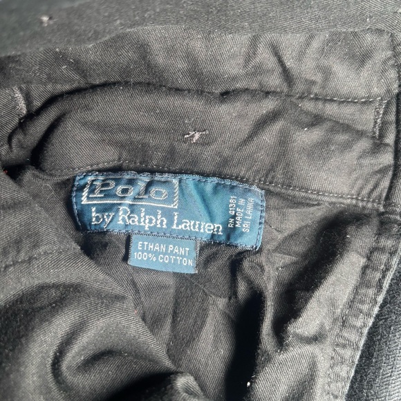 Polo Ralph Lauren Ethan Corduroy Pants Black 34x32 Classic Fit Cotton - Picture 6 of 12